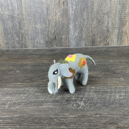 Wet and Needle Felted Elephant