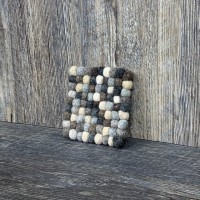 Square Natural Ball Coaster