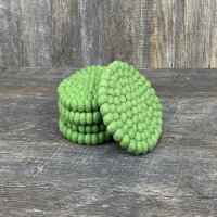 Green Round Felt Trivet