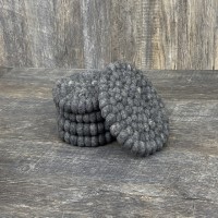 Gray Round Felt Trivet