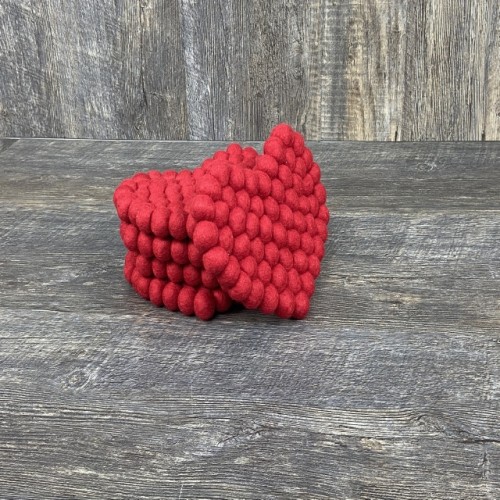 Red Heart Felt Trivet