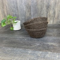 Brown Felted Bowl