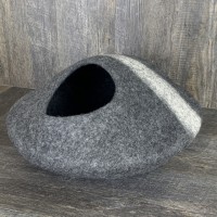 Gray White Cat Cave