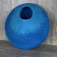 Bluish Felt Cat Cave