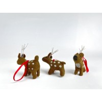 Rain Deer Christmas Ornament Classic Camel color.