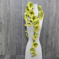 20 Flowers Garland Scarf Yellow