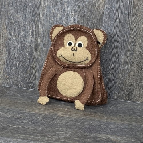 Felted Monkey Backpack