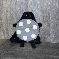 Felted Gray Ladybird Backpack